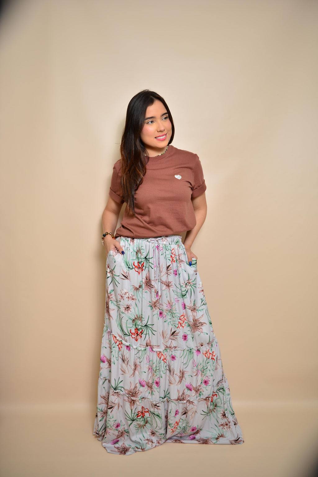GREEN B SKIRT